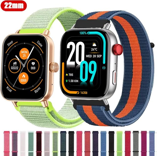 COLMI Uhrenarmband Nylon, Schleife, 22 mm, Unisex, multicolour - Bild 1