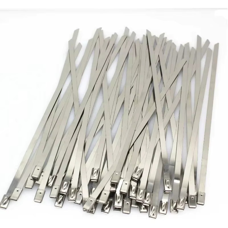 50 Stück Edelstahl-Kabelbinder in Silber, beschichtet und selbstsichernd, Breite: 4,6 mm, Länge: 200 mm - Bild 2