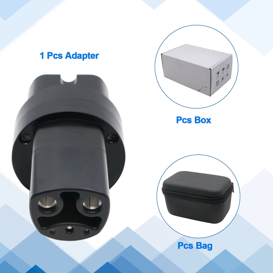 ISIGMA AC Typ 2 zu Tesla NACS EV Konverter 32A 1 Phase 7KW Ladeadapter in Schwarz kompatibel mit Tesla Model Y - Bild 4