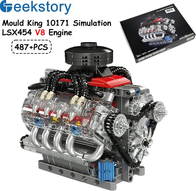 Mould King LSX454 V8 Motor, Bausteine, 4787 Teile, ab 14 Jahren - Bild 1