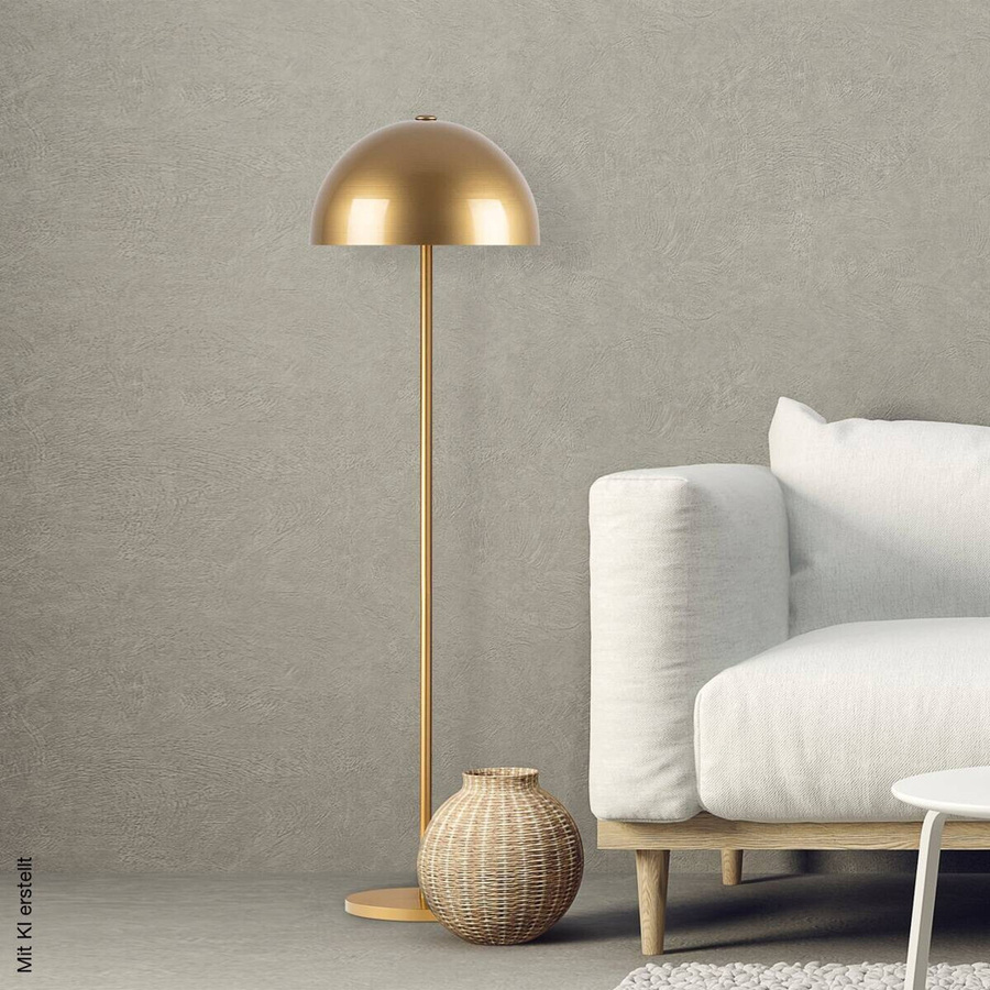 Opviq Stehlampe in Gold/Messing mit E27 Fassung, B/T/H: 40 x 40 x 154 cm - Bild 3