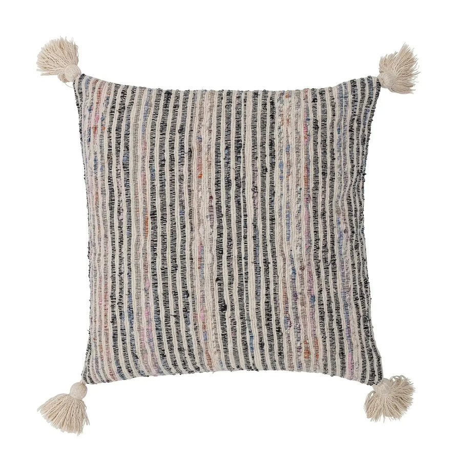 Bloomingville Kissen Jehu aus Baumwolle in Beige/Natur, quadratisch, B/B/H: 50 x 50 x 50 cm - Bild 1