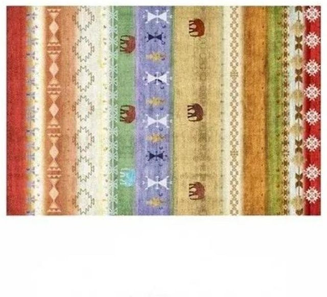 Karpetti Teppich mit böhmischem Marokkanisch-Muster, bunt, rutschfest und waschbar, B/T: 80 x 120 cm - Bild 1
