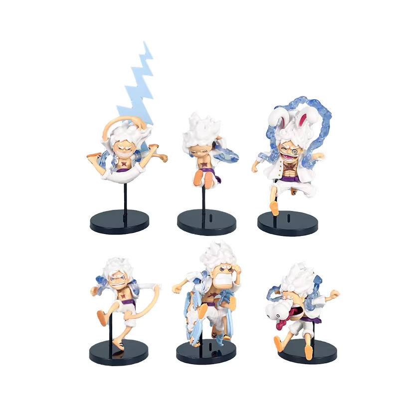 Bandai One Piece Luffy Nika Gear 5 Sammlerfigur, 6-teiliges Set - Bild 2