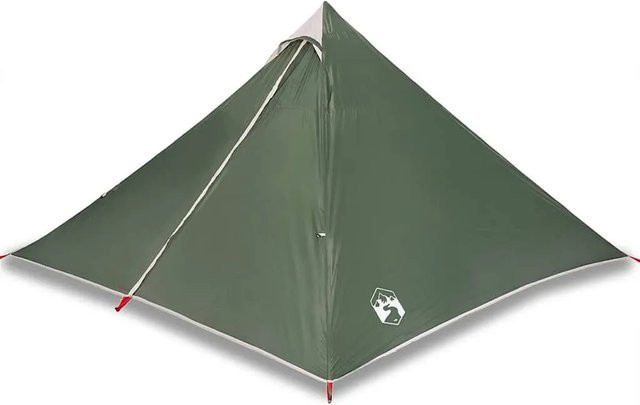 Furnicato Familienzelt Tipi in Grün, B/T/H: 427 x 411 x 178 cm - Bild 1