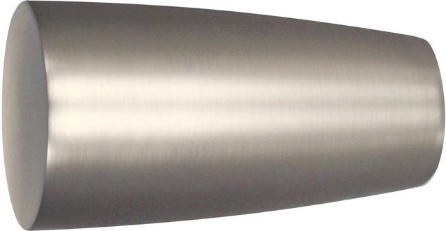 Mydeco Gardinenstange-Endstück in Edelstahl-Optik, Silber, Durchmesser: 2,5 cm - Bild 1