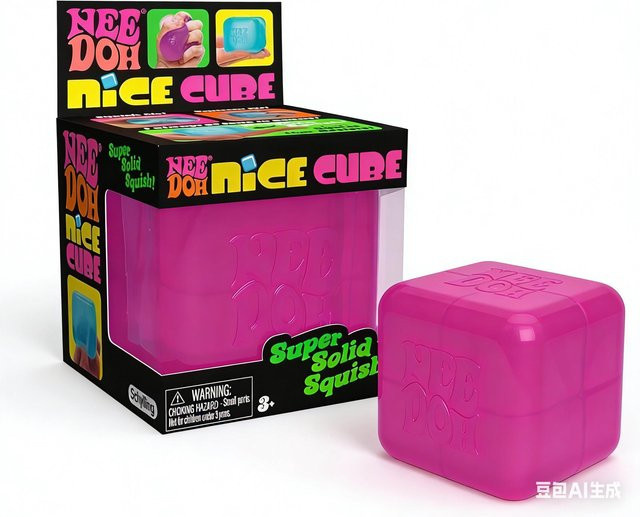 Schylling NeeDoh Nice Cube Blau, Squishy Spielzeug - Bild 1