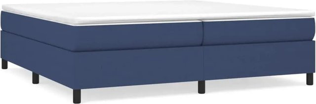 vidaXL Boxspringbett Blau mit Stoffbezug B/T: 200 x 200 cm - Bild 1