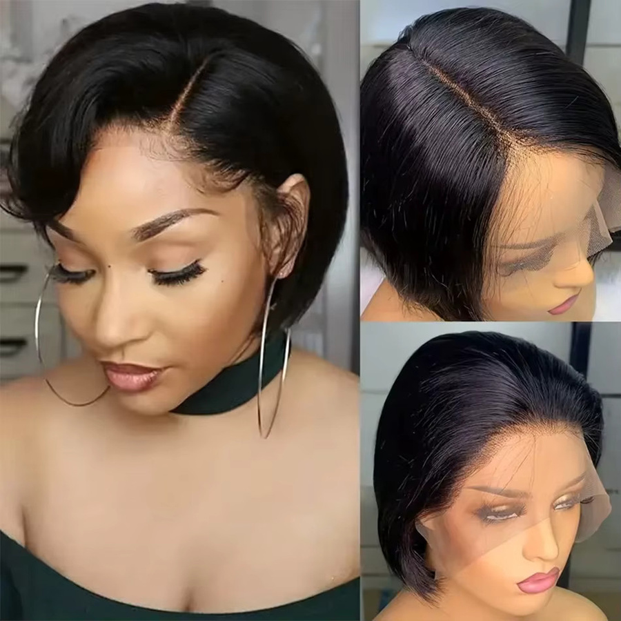 JAYCEE HAIR Pixie Cut Perücke, Echthaar, Damen, kurze Bob Perücke - Bild 4
