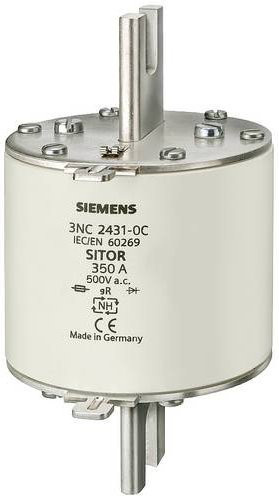 Siemens 3NC24250C Sicherungseinsatz Größe 3, 200A, 500V, Weiß, 3er-Pack - Bild 1