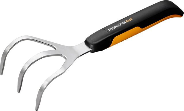 Fiskars Xact Blumenrechen aus Edelstahl in Schwarz-Orange - Bild 2