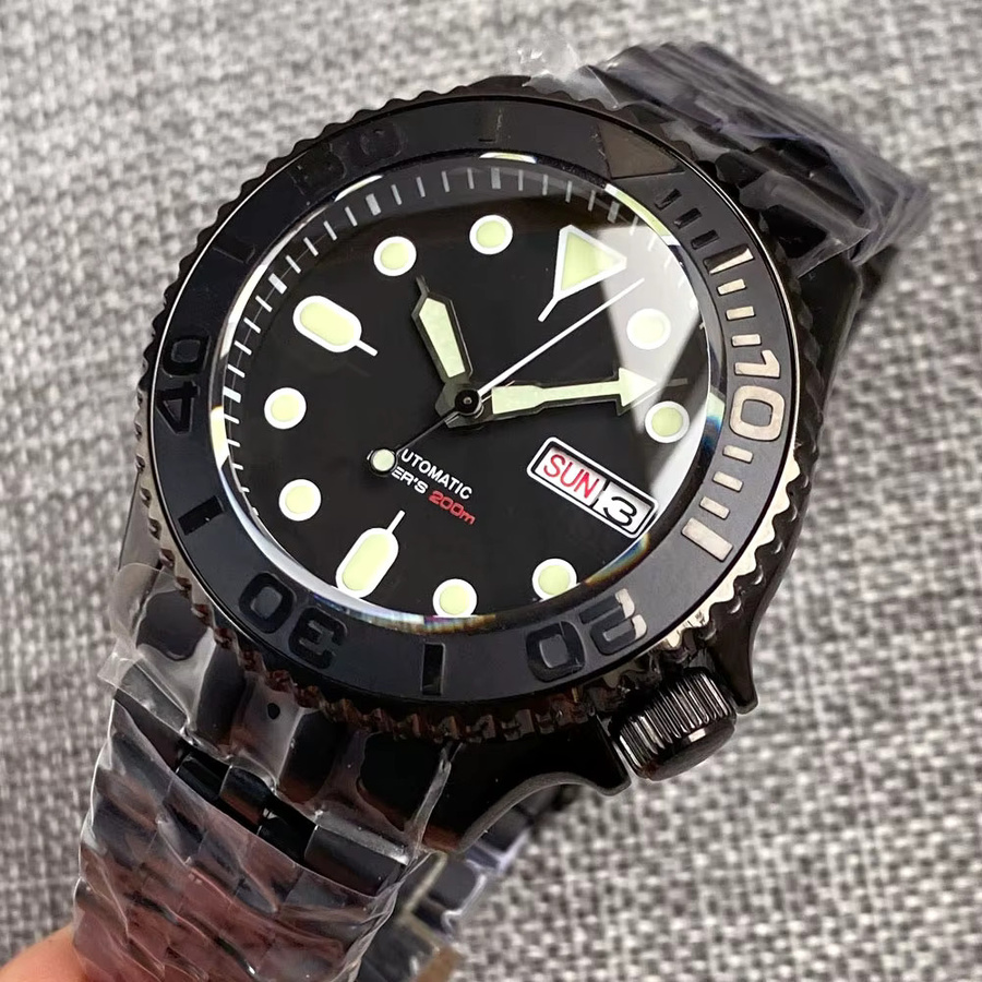 Tandorio Armbanduhr, Automatik, Edelstahl, Schwarz, Herren - Bild 2