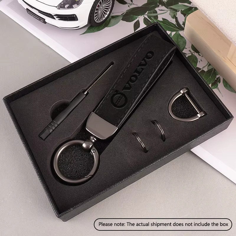 Volvo Schlüsselanhänger, Wildleder Leder, Unisex - Bild 2