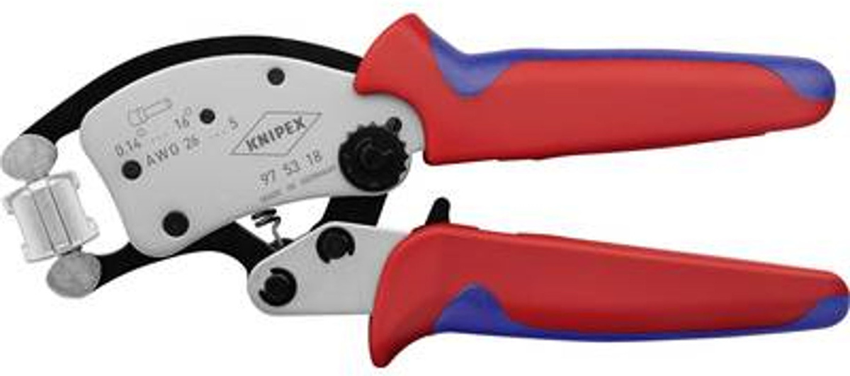 Knipex Twistor16 97 53 18 Selbsteinstellende Crimpzange für Aderendhülsen mit drehbarem Crimpkopf, 200 mm - Bild 2