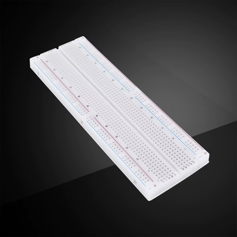 ALLOET MB-102 PCB Breadboard DIY Kit für lötfreie Schaltungen, 10 Stück, Weiß - Bild 3
