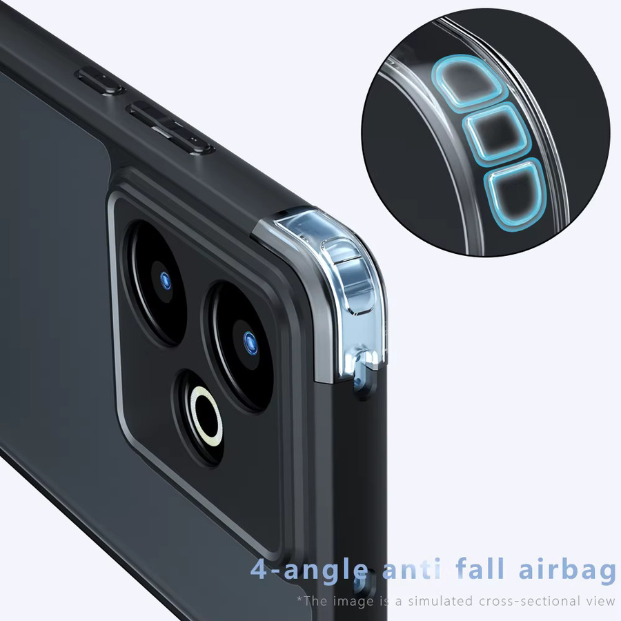 Transparente TPU-Handyhülle für Honor 600 Lite 500 400 mit mattem Stoßschutz und weicher Rückseite - Bild 2
