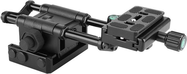 Kingjoy VM-10 Makro Kamera Schieber DSLR Einstellschine mit Fokussierkopf Adapter in Schwarz - Bild 1