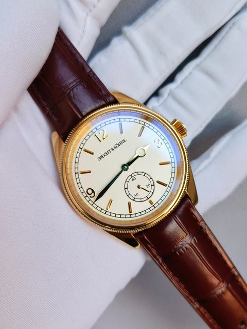 Seagull Armbanduhr, Automatik, Edelstahl, Gold, Herren - Bild 1