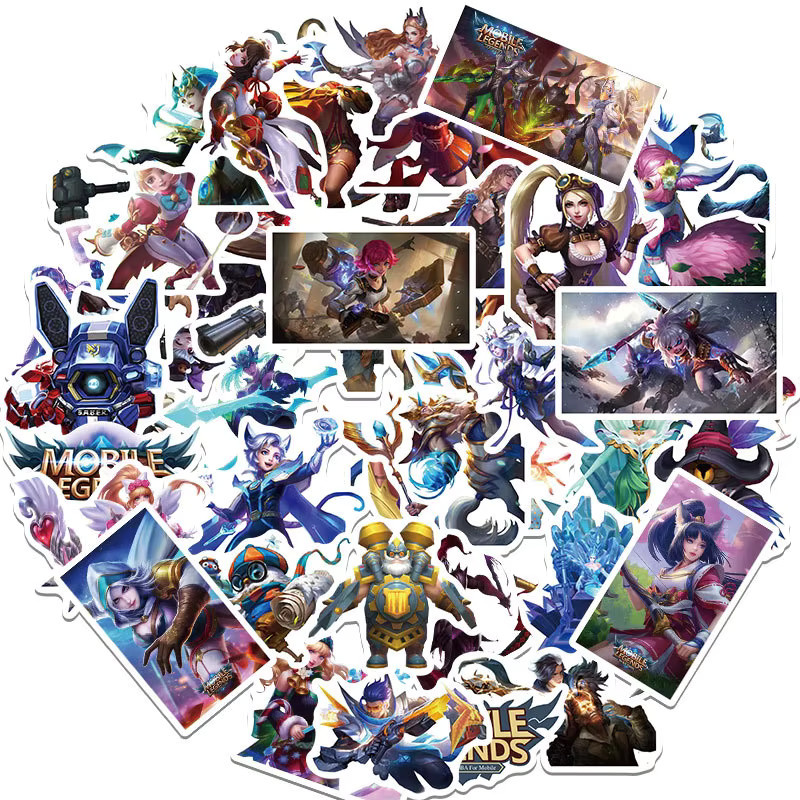 50 Stück Mobile Legends Endless Duel Graffiti Aufkleber wasserfest, mehrfarbig - Bild 2