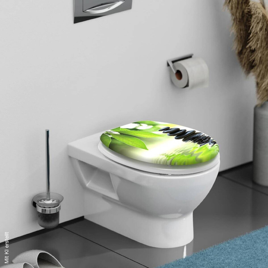 POCOline WC-Sitz Shiga aus MDF in Oval mit einer Breite von 37,6 cm - Bild 2