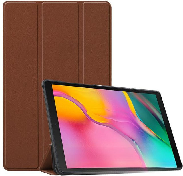 Samsung Galaxy Tab A 10,1 Zoll Schutzhülle aus Leder Kaster Tri-Fold Cover in Braun - Bild 1