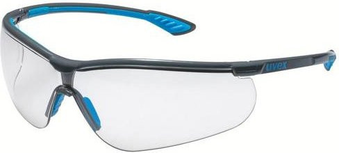 Uvex Sportstyle 9193415 Schutzbrille in Grau und Blau mit klarem Glas - Bild 1