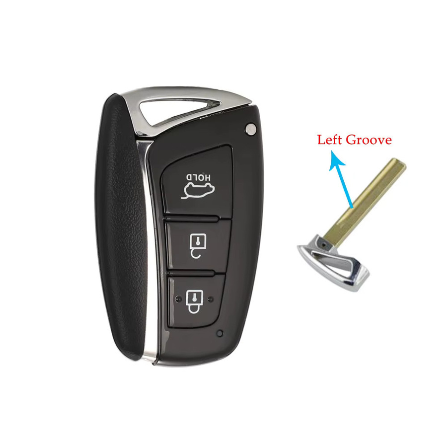YIQIXIN Auto Fernbedienung Schlüssel für Hyundai Santa Fe 2012-2015, 433 MHz, ID46 Chip, Farbe: Schwarz - Bild 3