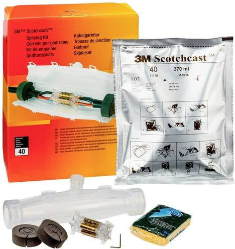 3M 92-NBA0 Gießharz-Verbindungsgarnitur aus Kunststoff in Transparent, 1 Set - Bild 1