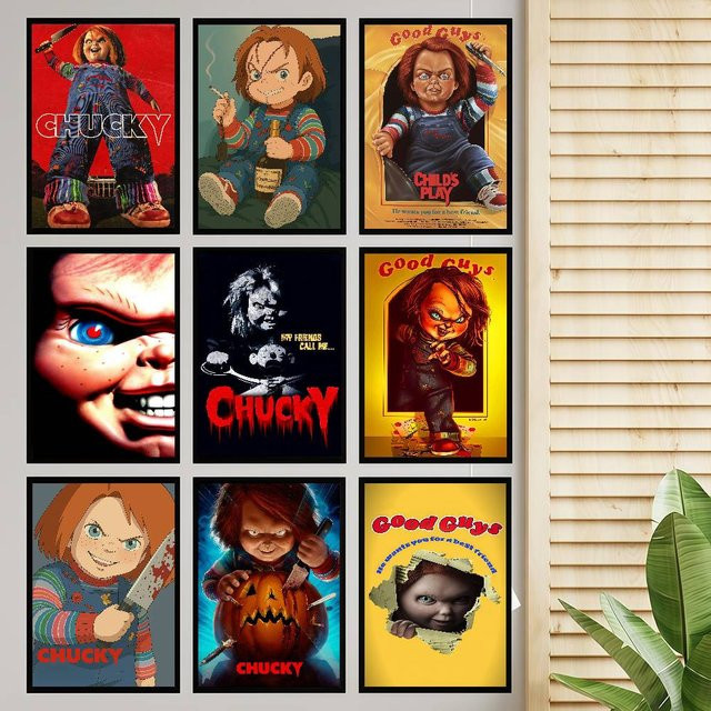 Wasserfester Chucky Horrorfilm Aufkleber von Moetch in Mehrfarbig für Ästhetische Wandgestaltung - Bild 1