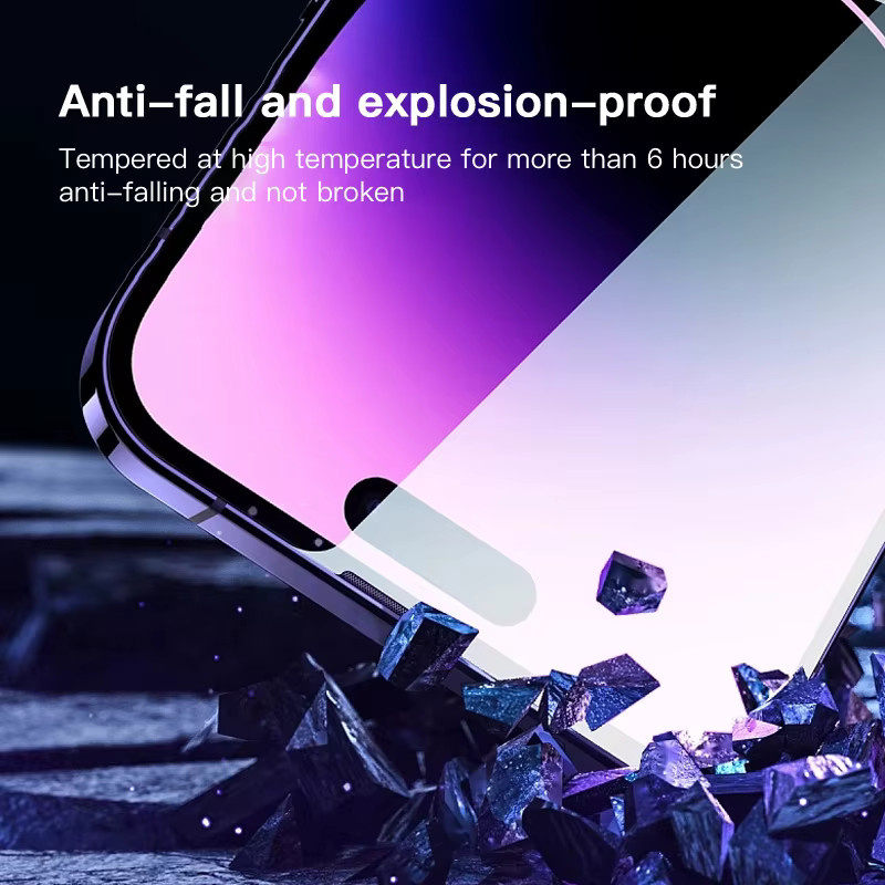 SKIG Privacy Anti-Spy Displayschutzfolie aus gehärtetem Glas für iPhone 16 Pro, transparent - Bild 4