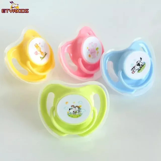 Baby Schnuller und Beißring mit Tier-Motiven in Blau für Neugeborene und Kleinkinder - Bild 1