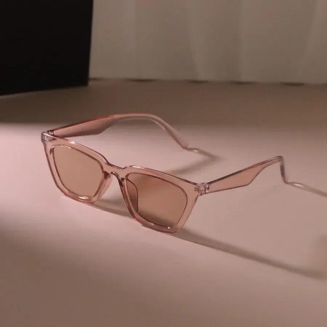 Cat Eye Sonnenbrille, Unisex, Vollrand, Kunststoff, Pink - Bild 1