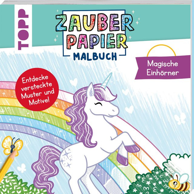 TOPP Zauberpapier Malbuch Magische Einhörner - Bild 1