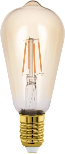 Eglo LED Leuchtmittel E27 Globeform in transparent mit warmweißem Licht und sichtbarem Filament im Industrial Look - Bild 1