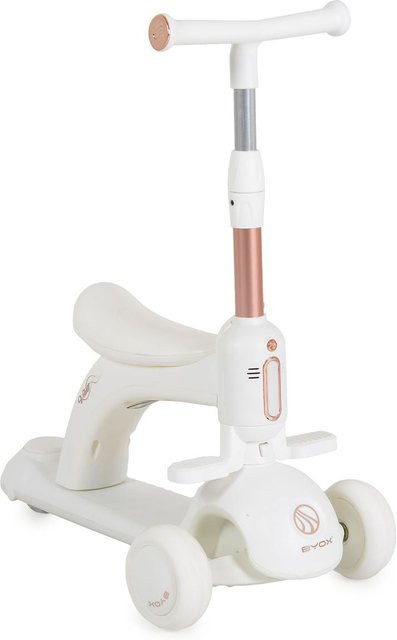 Byox Velvet Royal 2 in 1 Kinderroller Laufrad mit Musik- und Lichteffekten weiß - Bild 1