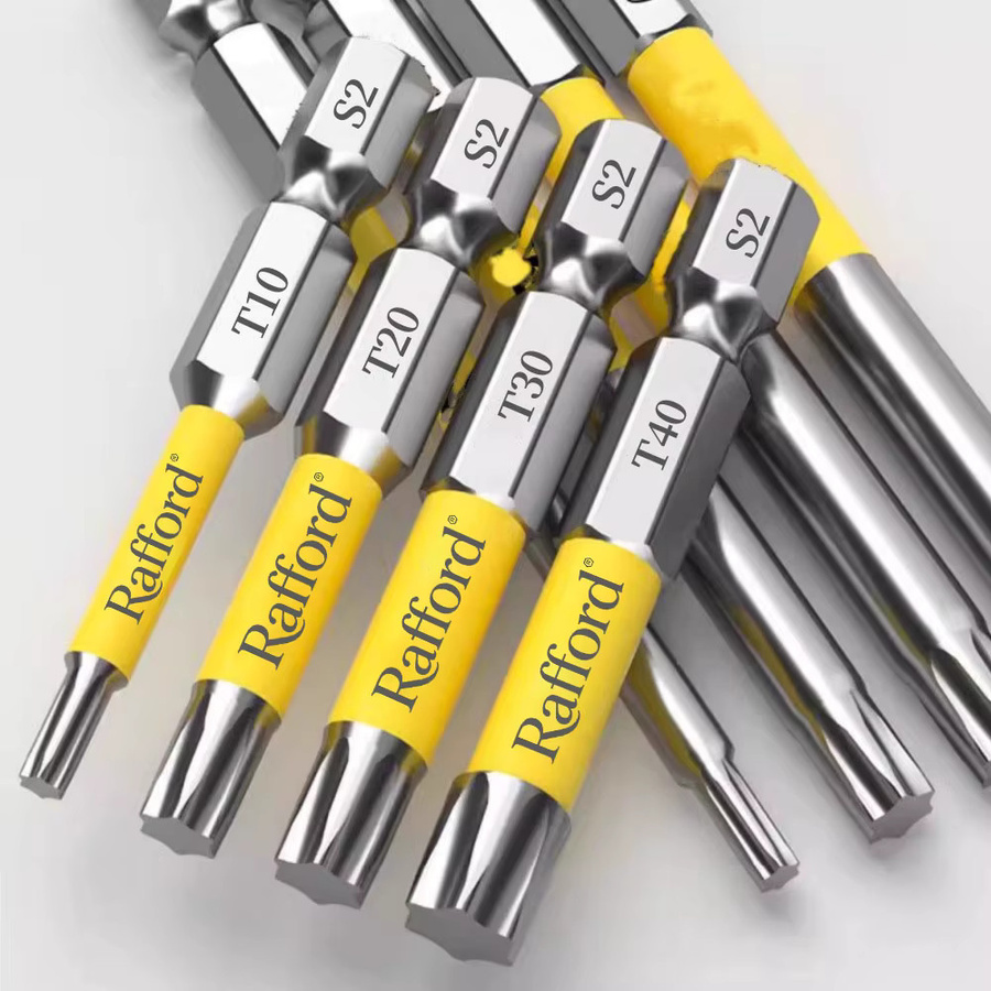 Rafford 10-teiliges Torx-Set T7-T40 aus Edelstahl in Silber, magnetische Reparaturwerkzeuge für Haushaltsgeräte, Elektrowerkzeuge und PC-DIY - Bild 2
