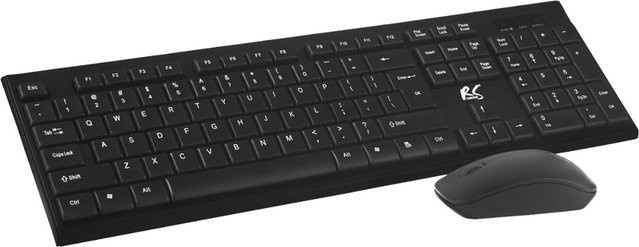 NanoRS RS580 Kabelloses Tastatur- und Maus-Set mit Bluetooth in Schwarz - Bild 1