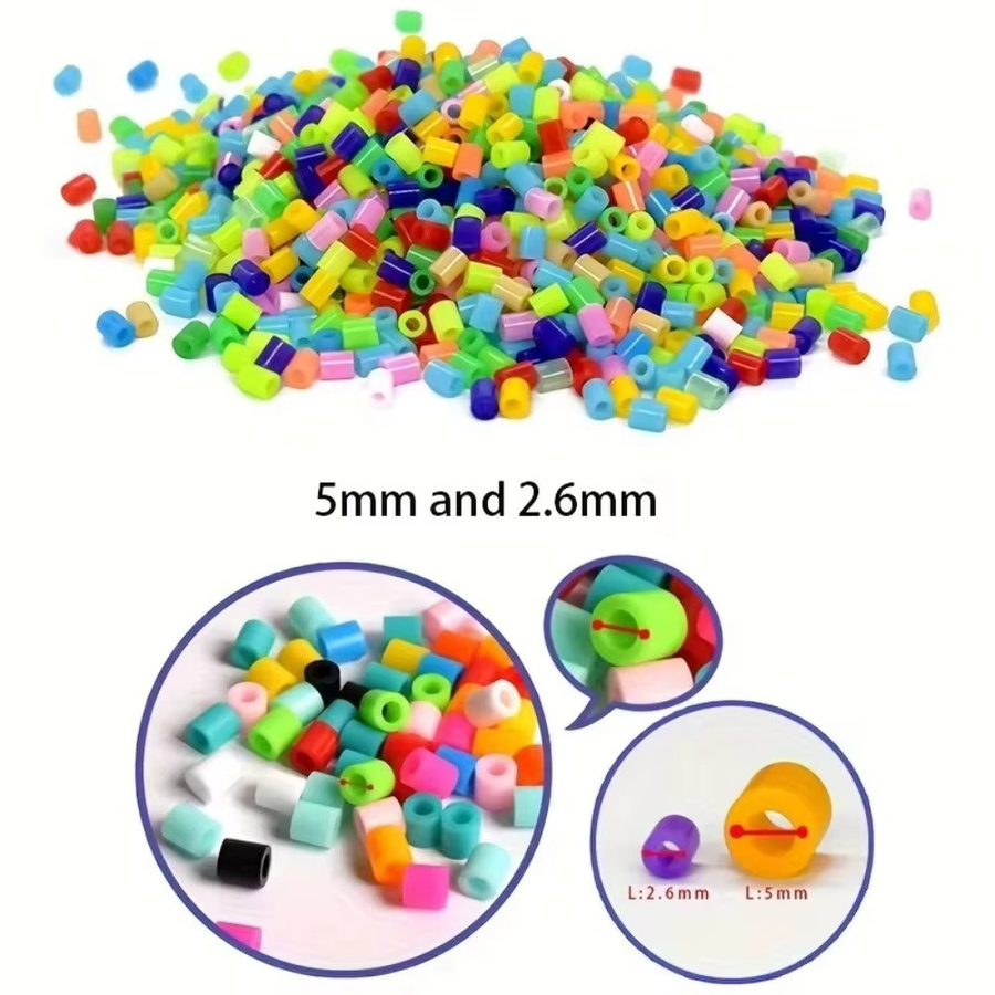 Hama Perler Hama Beads Set, DIY Puzzle-Bastelset, 24 Farben - Bild 3