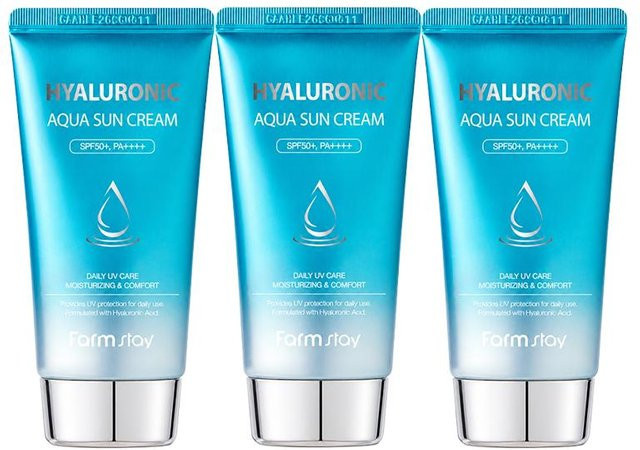 Farm Stay Hyaluronic Aqua Sonnencreme LSF 50+, 70 g, mit Hyaluronsäure - Bild 1