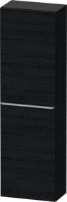 Duravit Halbhochschrank D-Neo in Weiß und Schwarz, 1 Tür mit 4 Einlegeböden, Wandmontage, B/T: 40 x 24 cm - Bild 1
