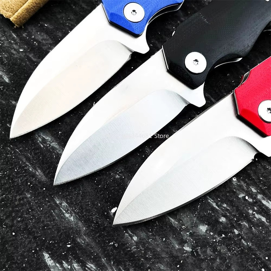 Mini Klappmesser mit 2,8 Zoll 8Cr13Mov Klinge und G10 Griff in Schwarz oder Mehrfarbig für EDC, Camping und Wandern - Bild 4
