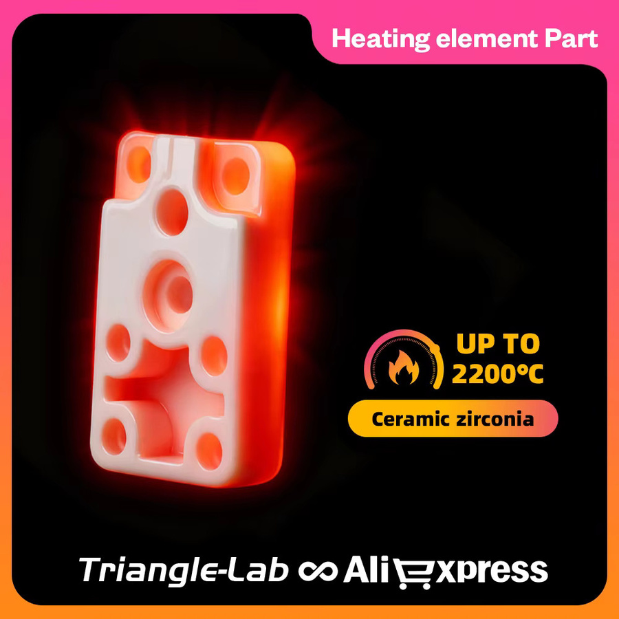 Trianglelab A1/A1 Mini Keramik-Zirkonia-Kupferlegierung Heizelement mit hoher Temperaturbeständigkeit für AMS BMCU 370C - Bild 2
