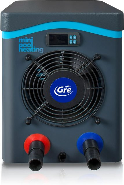 GRE Miniwärmepumpe für Pools bis 30 m³ mit 4200 W Heizleistung in Grau und Schwarz - Bild 1