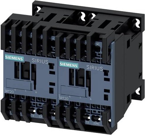 Siemens Wendeschützkombination 3RA2317-8XB30-2BW4, 3 Schließer, 690 V/AC, 11 A, grau - Bild 1