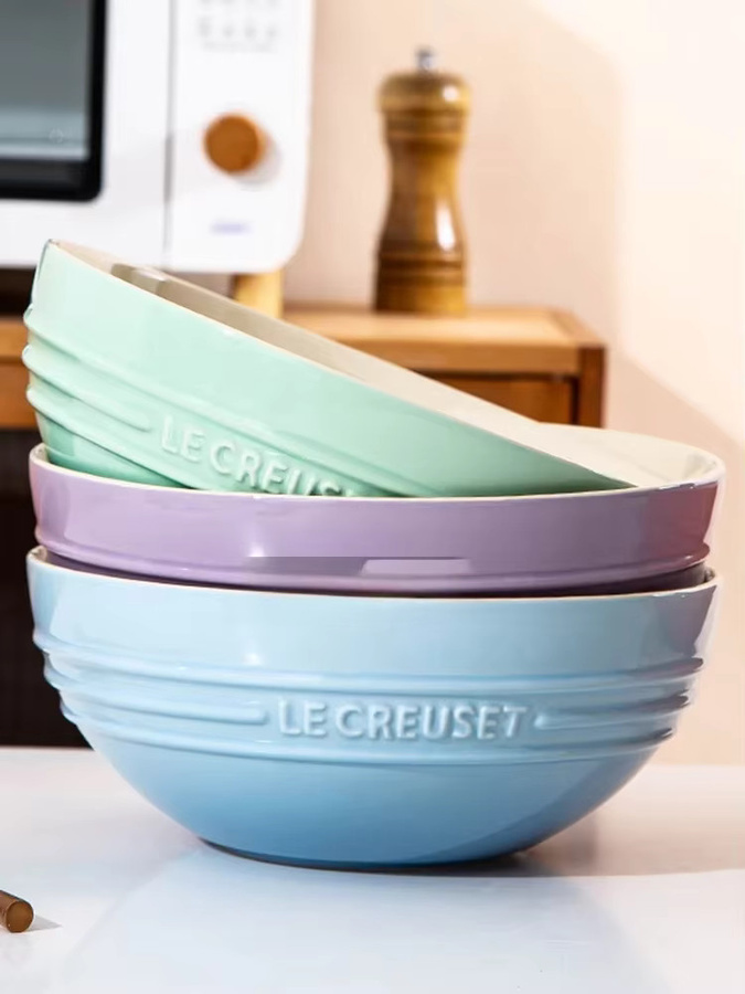 Le Creuset Keramikschüssel Cool Color, rund, Mehrfarbig, Durchmesser: 21,59 cm - Bild 5
