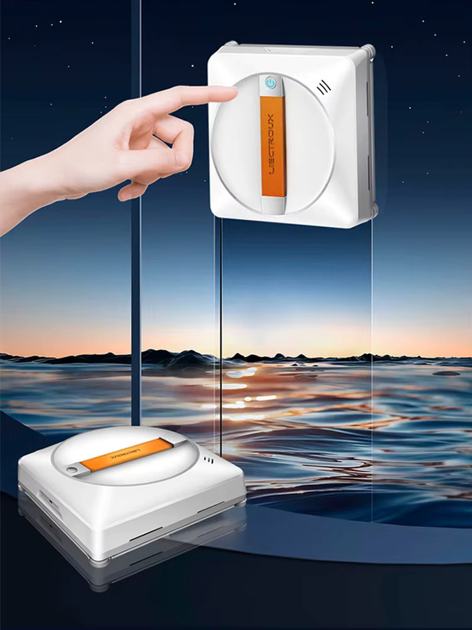 Liectroux YW710 Fensterreinigungsroboter in Weiß mit doppeltem Wassersprüher, intelligenter AI-Karten-Route und App-Fernsteuerung für Fenster, Boden und Wände - Bild 1