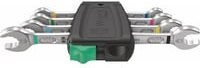 Wera Joker 6005 Doppelmaulschlüssel-Satz 4-teilig, Farbe: Silber, Schlüsselgrößen: 6 - 12 mm - Bild 1