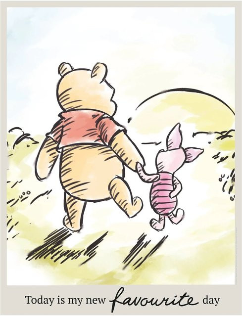 Komar Wandbild Winnie Pooh Today, Multicolor, B: 40 cm, H: 50 cm - Bild 1