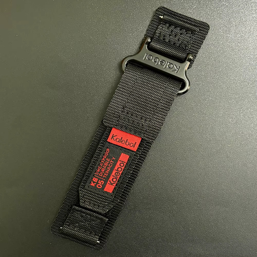 Huami Uhrenarmband Nylon, 22 mm, Schwarz, Unisex - Bild 2