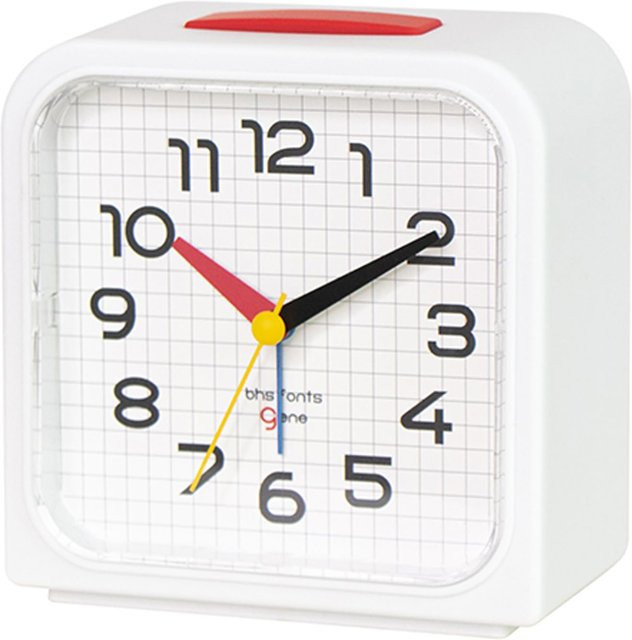 Bauhaus Gene Wecker Bayer Alarm SQ in Weiß mit Weck- und Schlummerfunktion - Bild 1
